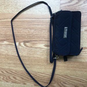 Navy Vera Bradley Small Cross Body Bag